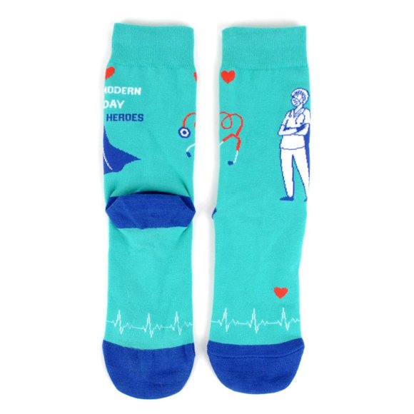 Health Care Heroes Modern Heroes Novelty Socks S/M - Picture 5 of 9
